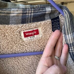 Wrangler Blue and Cream Plaid Jacket